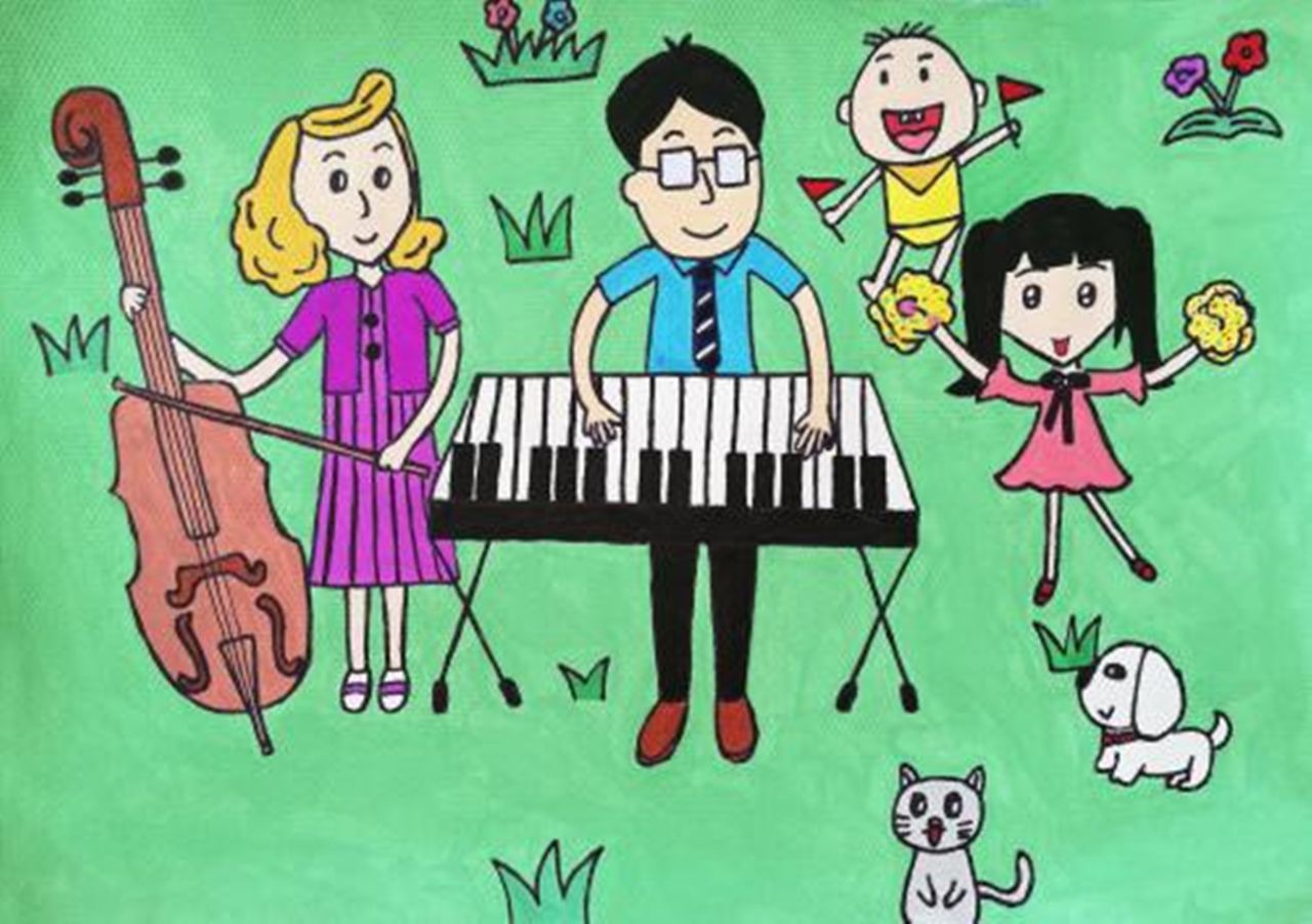 我的家庭春晚一耕文学院小作家袁妤菡作文欣赏