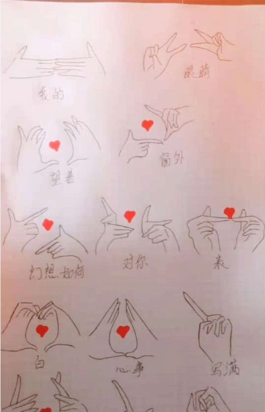 带手势舞抖音教程我已爱上她"的时候,双手放在胸前,然后手指着左边动