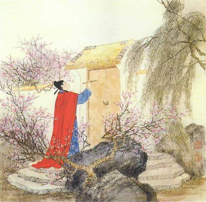 "人面桃花",本以为只是个普通的才子佳人故事,却原来曲折离奇|崔护