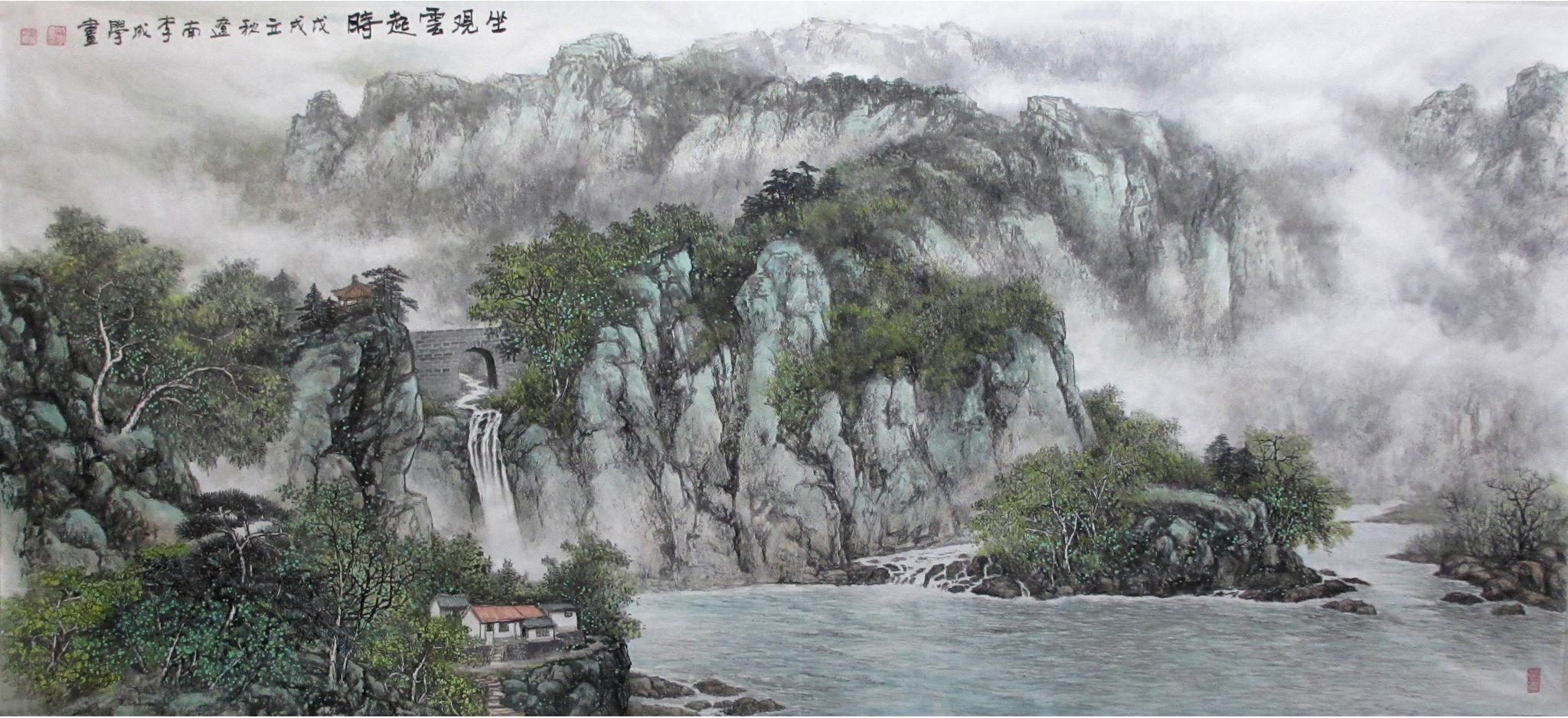 寄情山水质朴归真记辽南山水画家李成学