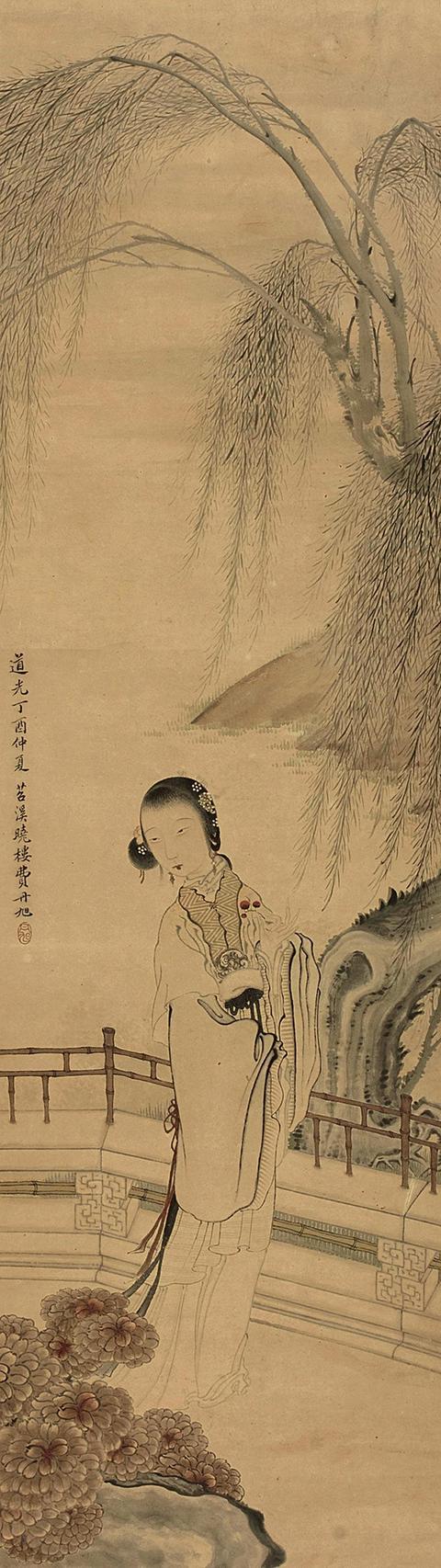 费丹旭仕女图作品欣赏!