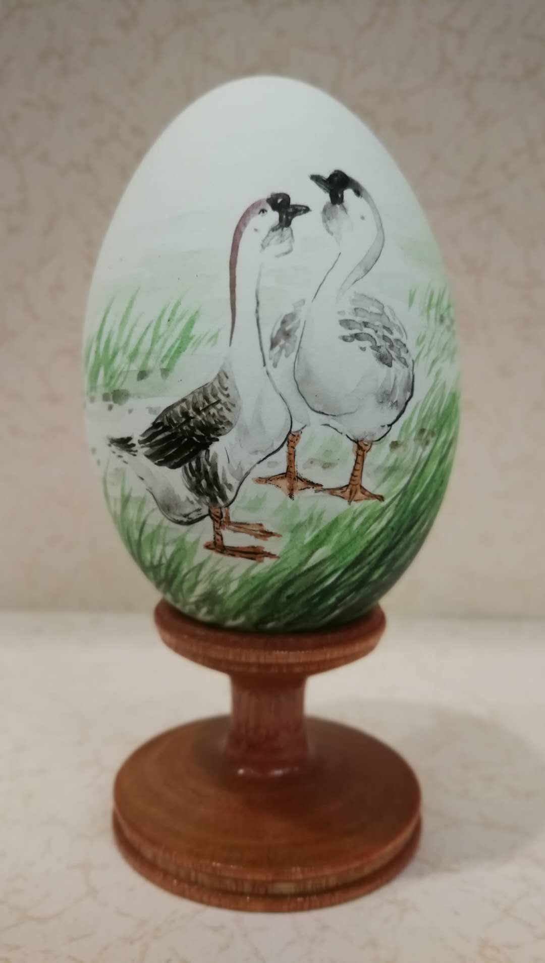 杨焕文鹅蛋彩画入驻爱原创艺拍注入为平台注入新活力