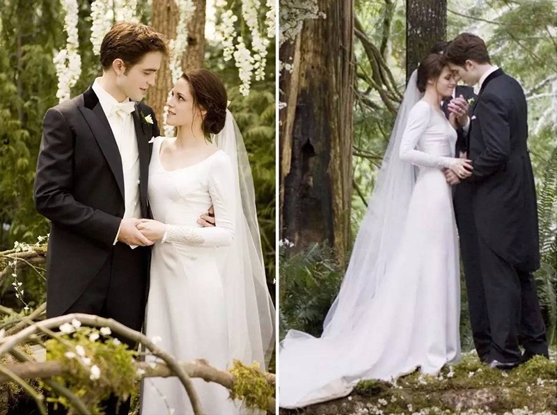 n种复古元素,金夫人"不拘一格"的森系婚纱照开启暮光之城浪漫