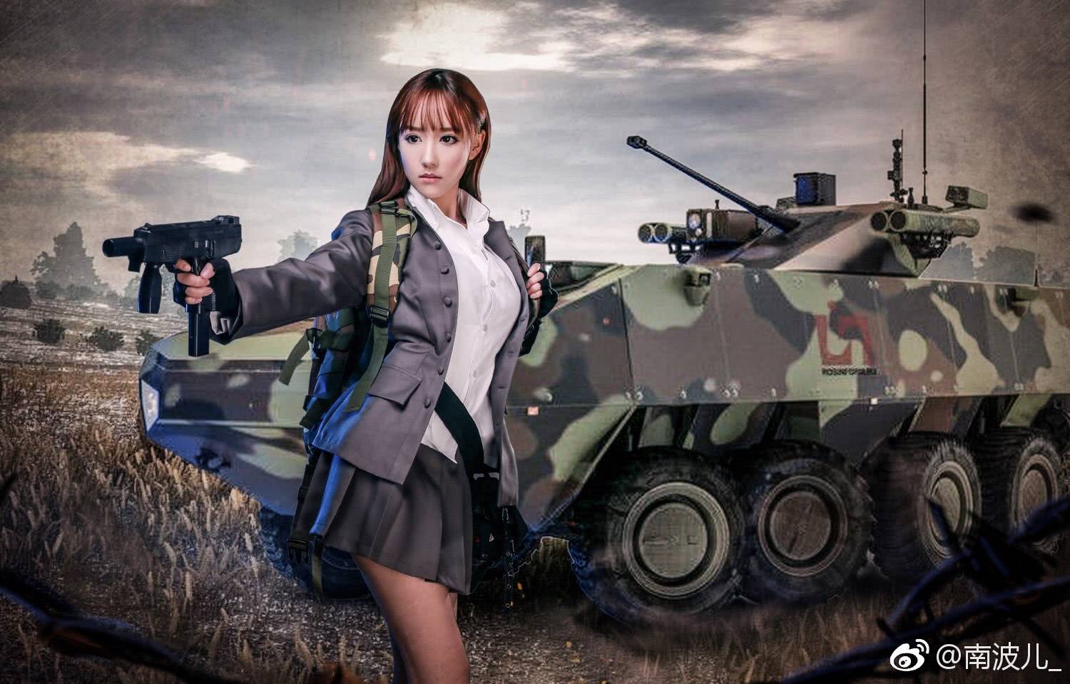 南波儿请专业团队出绝地求生cos 网友吐槽:还不如自拍