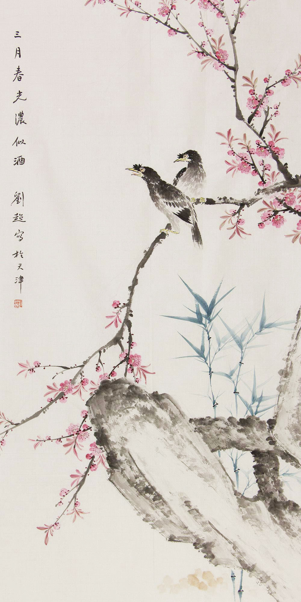 刘超花鸟画作品赏析清逸唯美凸显出灵动优雅的意境