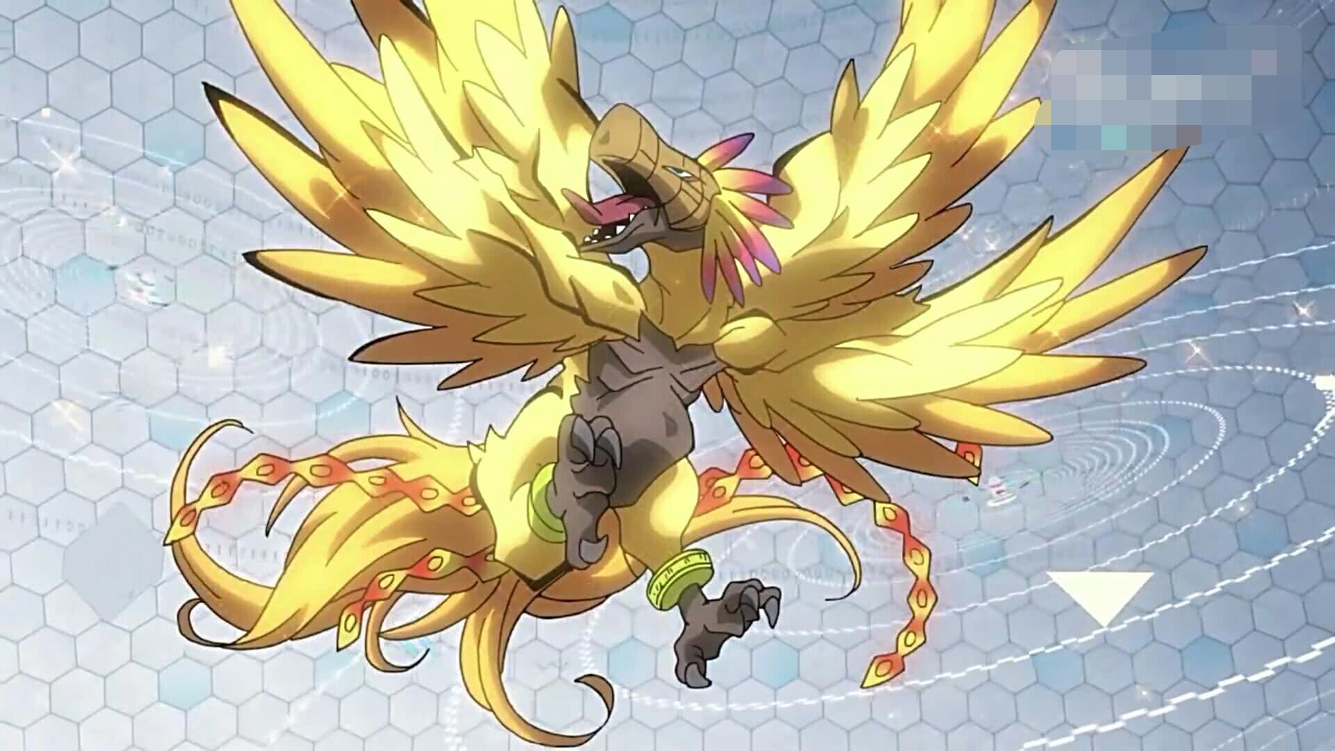 数码宝贝20年后太一的战斗暴龙兽与大和的钢铁加鲁鲁再合体