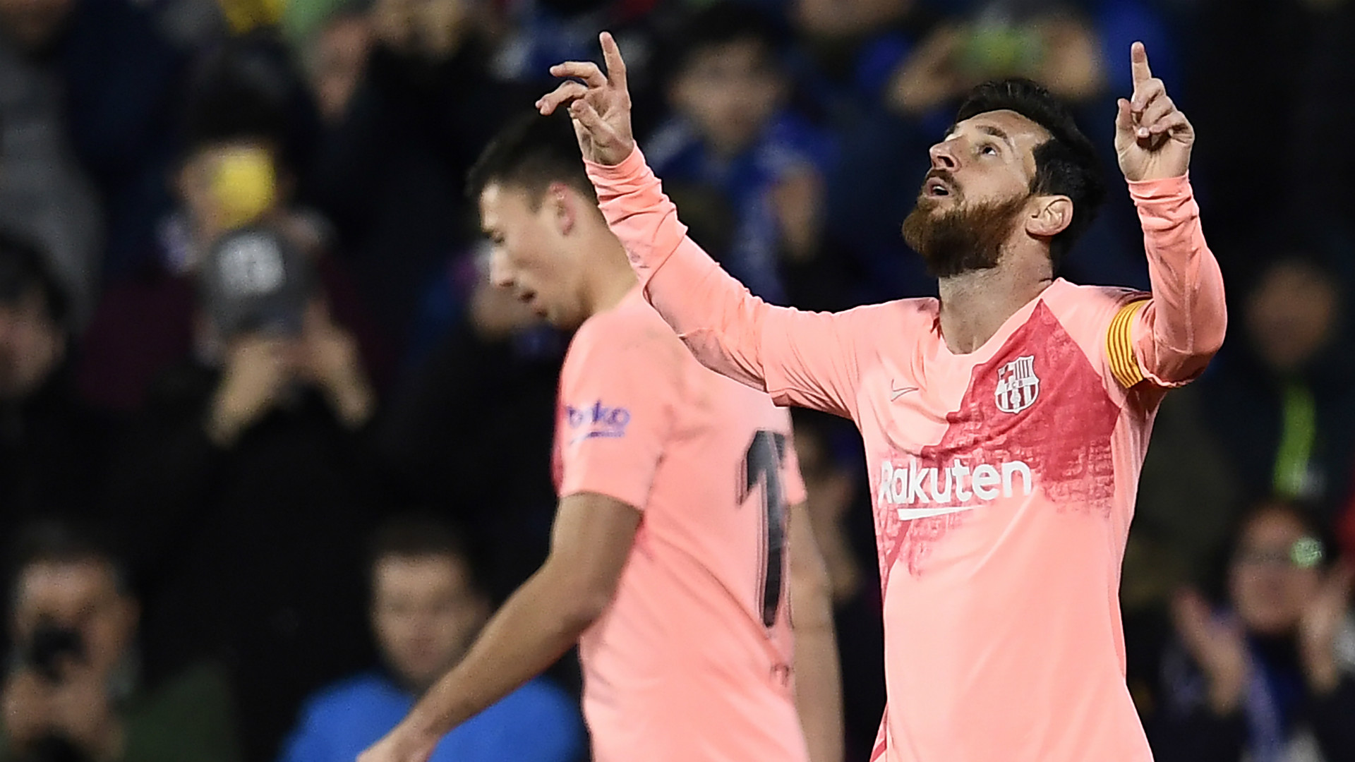 梅西破门苏亚雷斯进球巴萨客场21赫塔菲