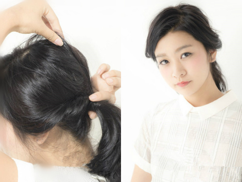 教你扎温柔甜美系的低马尾,款款都好美~|低马尾|头发|刘海_新浪新闻