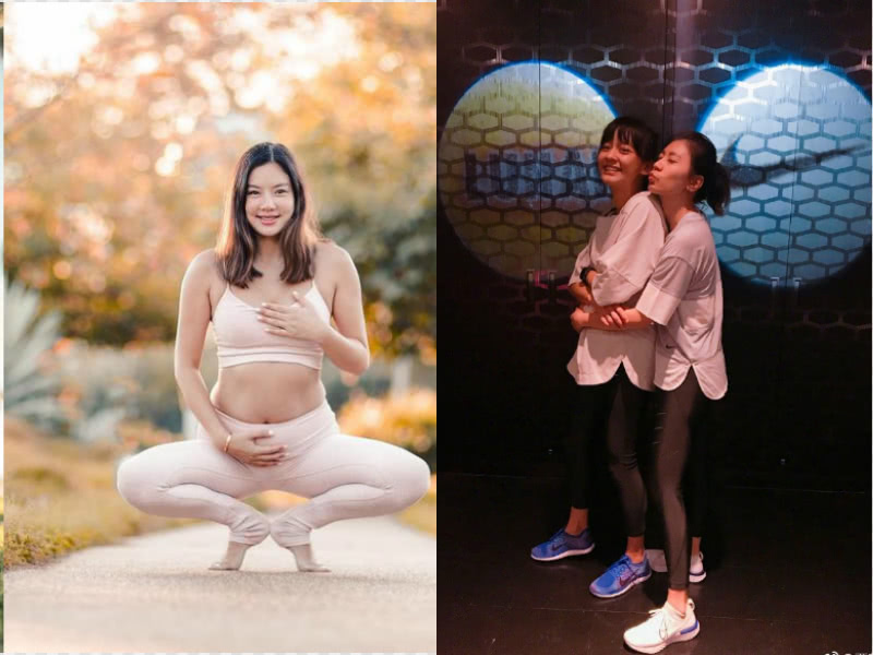 福原爱挺6个月孕肚闲逛,比乐基儿还显怀,网友:男宝就服陈意涵