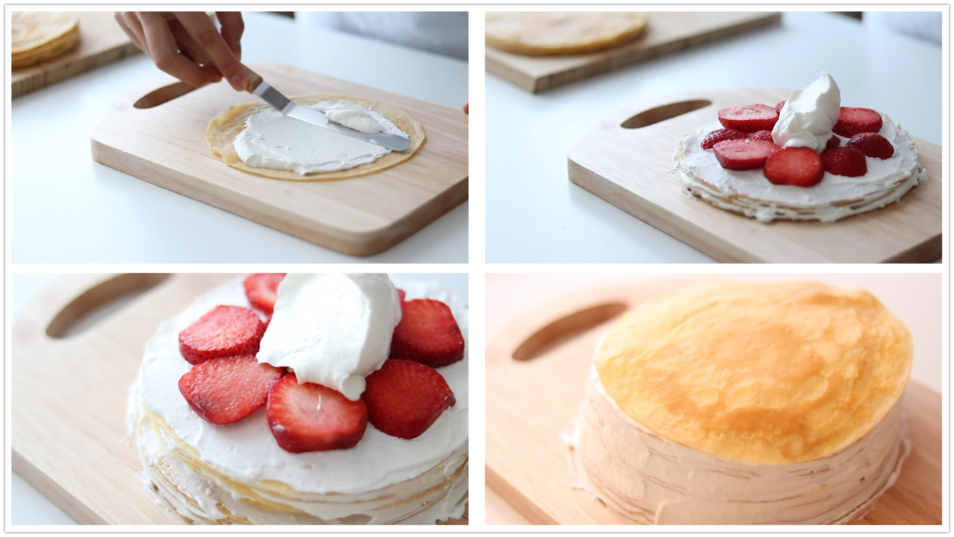 食谱丨草莓千层蛋糕的详细做法新手也能做好的甜点