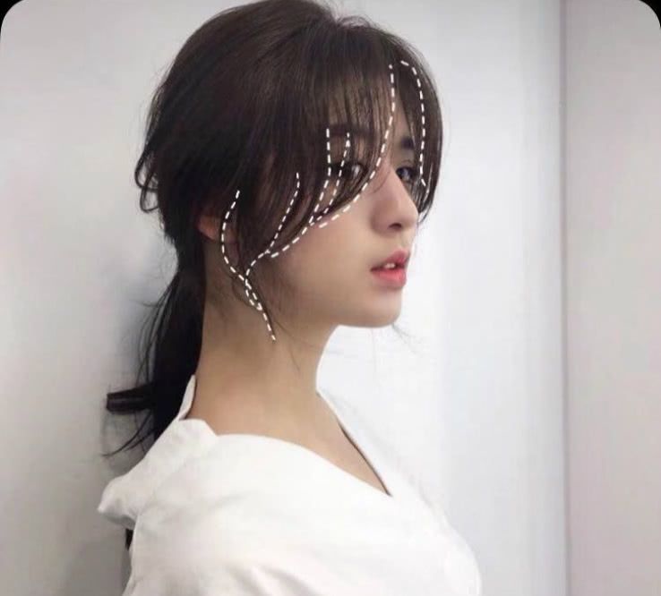 19年网红发型显脸小刘海人人都可以拥有的心形脸美呆