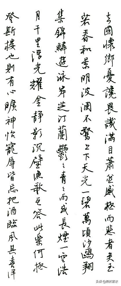 王羲之第五十四代孙王正良先生的硬笔书法一件