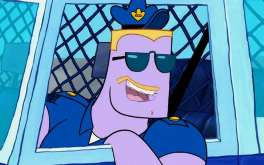 三,艾尔警察大家都知道痞老板可以说是《海绵宝宝》中的超级反派了