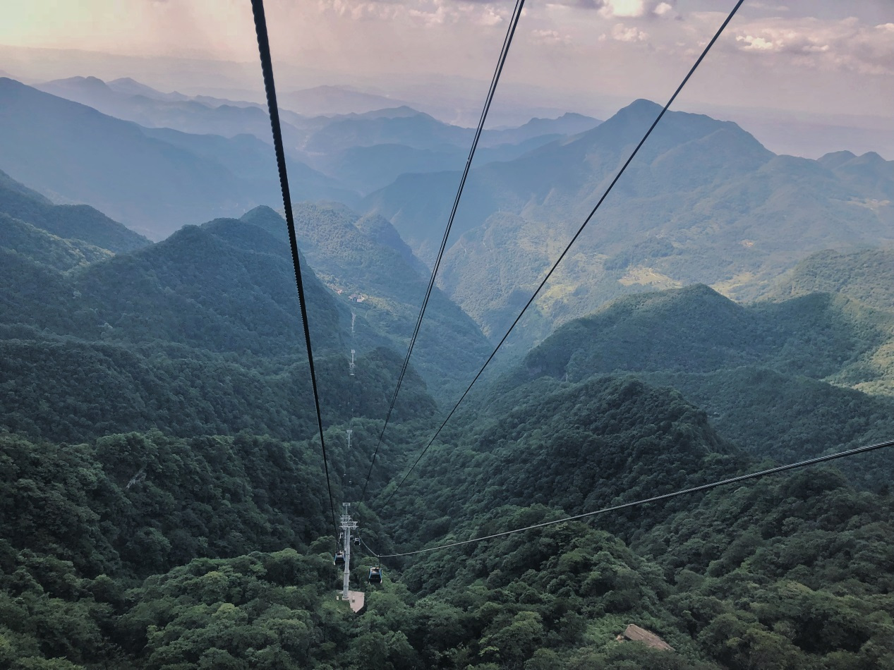 乘坐金佛山索道,让一切静态的美景变得有趣起来.