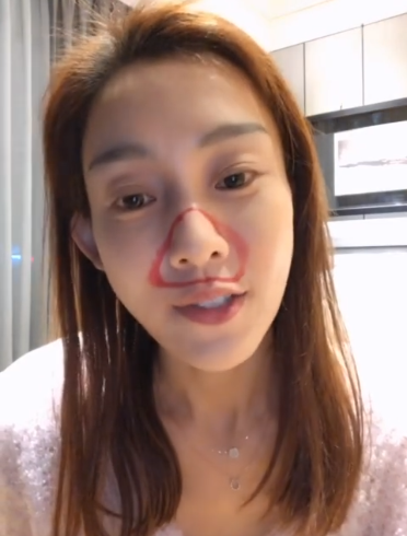 范玮琪挑战断鼻妆好友接力呼吁拯救大象