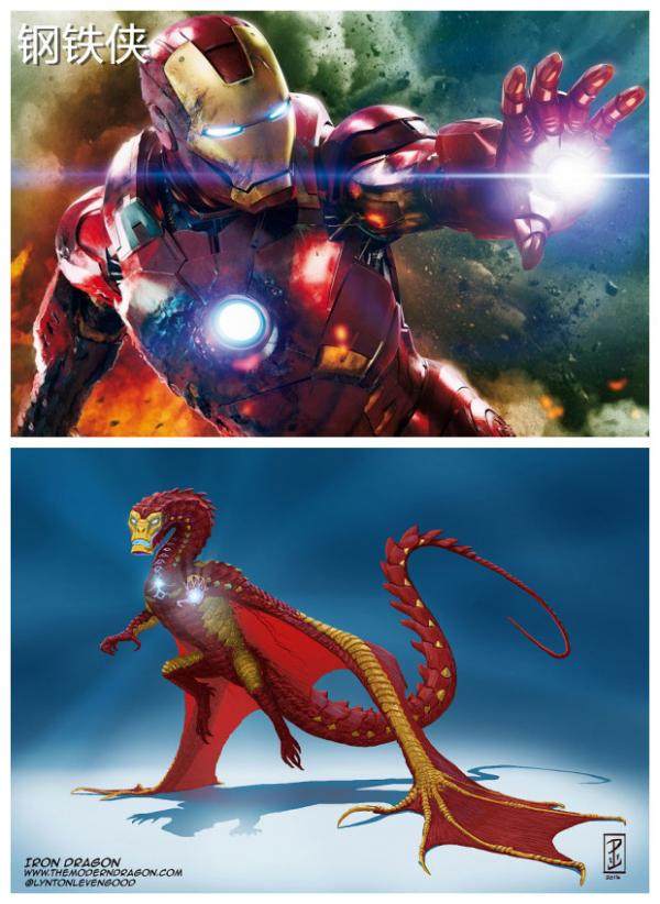 超级英雄化身为龙,恶灵骑士和绿巨人的龙版本英雄帅炸