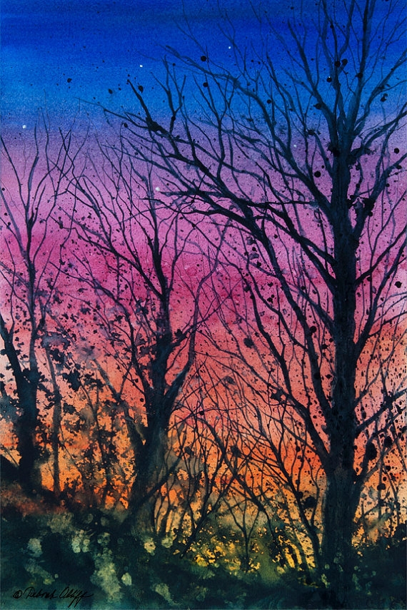 清冽宁静,自然透亮的唯美水彩风景画|大自然|水彩|风景画_新浪新闻