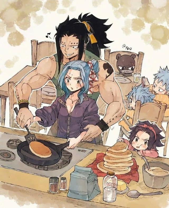 妖精的尾巴:钢铁直男终于迎来了春天,葛吉尔和蕾比婚后甜如蜜!