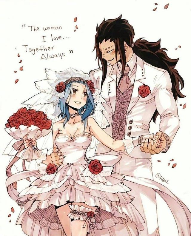 妖精的尾巴:钢铁直男终于迎来了春天,葛吉尔和蕾比婚后甜如蜜!