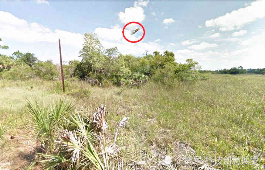 谷歌地图在神秘的百慕大三角附近拍摄到不明飞行物体