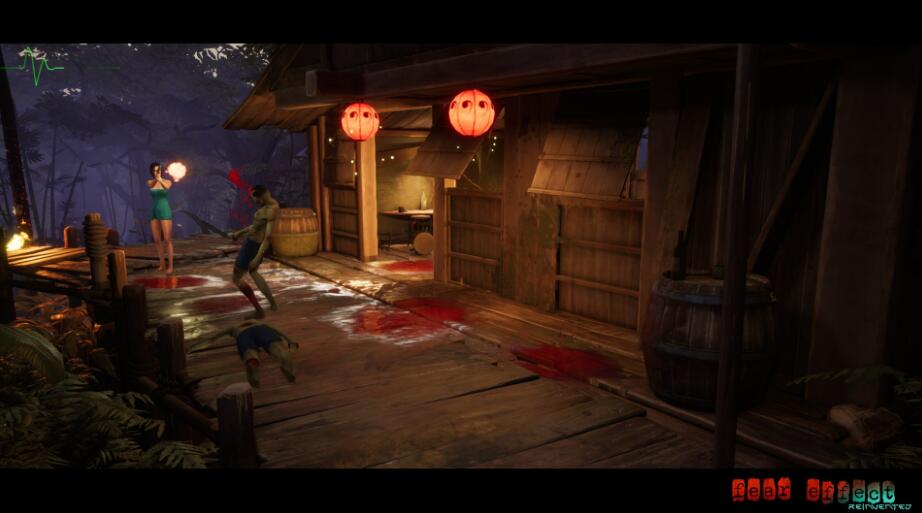 美女身披浴巾也要打僵尸！《恐惧反应重制》首批截图