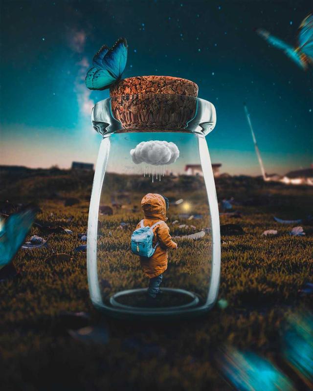 创意十足的趣味合成强力一p