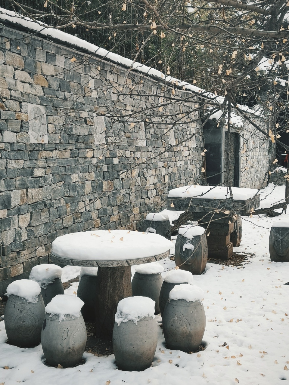 雪落终南山,冬天来古观音禅寺看雪景,很有长安的感觉