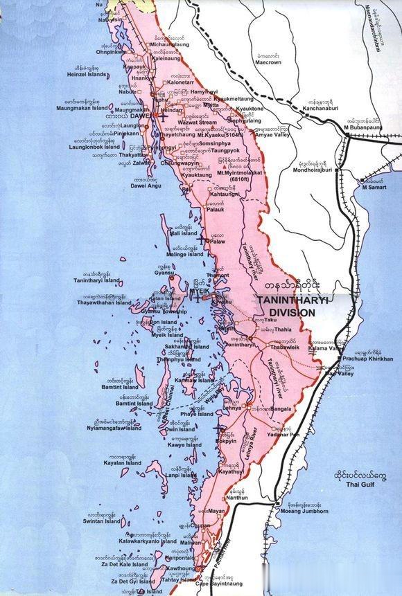 修建了克拉地峡运河,就不得不考虑北面的缅甸德林达依省的存在和威胁