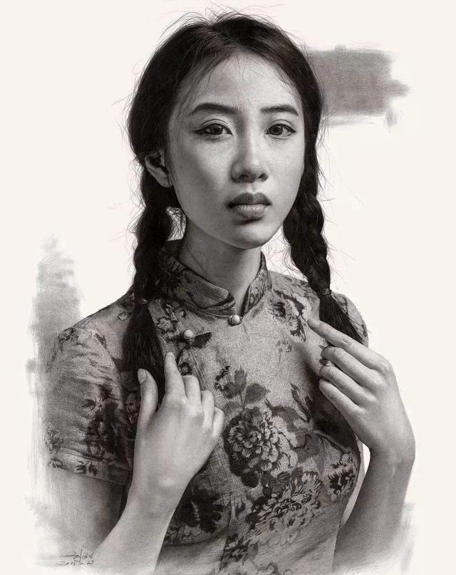 一组比照片还逼真的美女明星素描铅笔画,赶紧收藏吧!