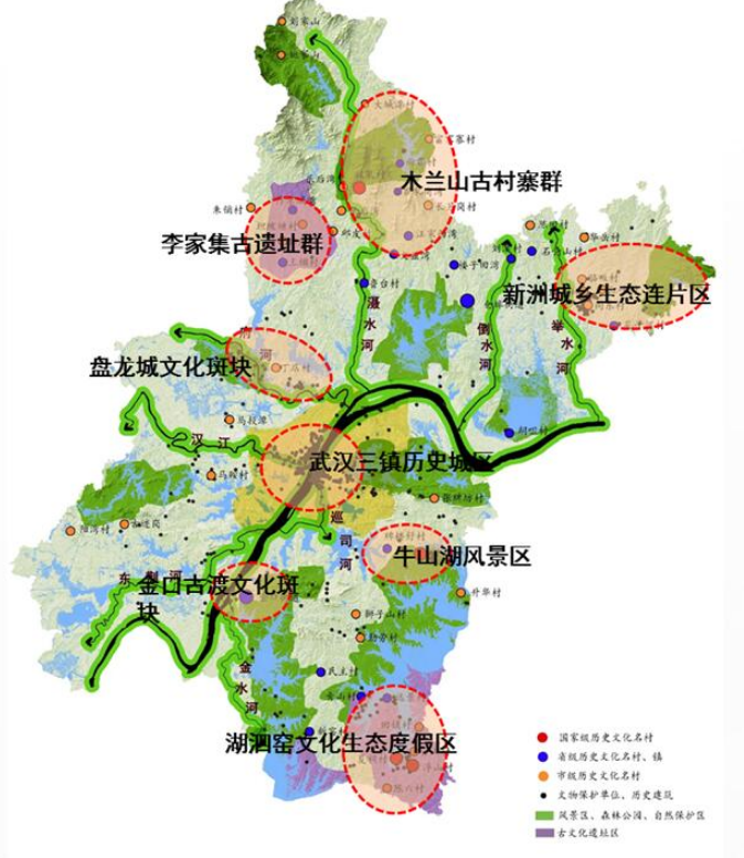 武汉城市副中心盘龙城得名的四种说法和山水形胜
