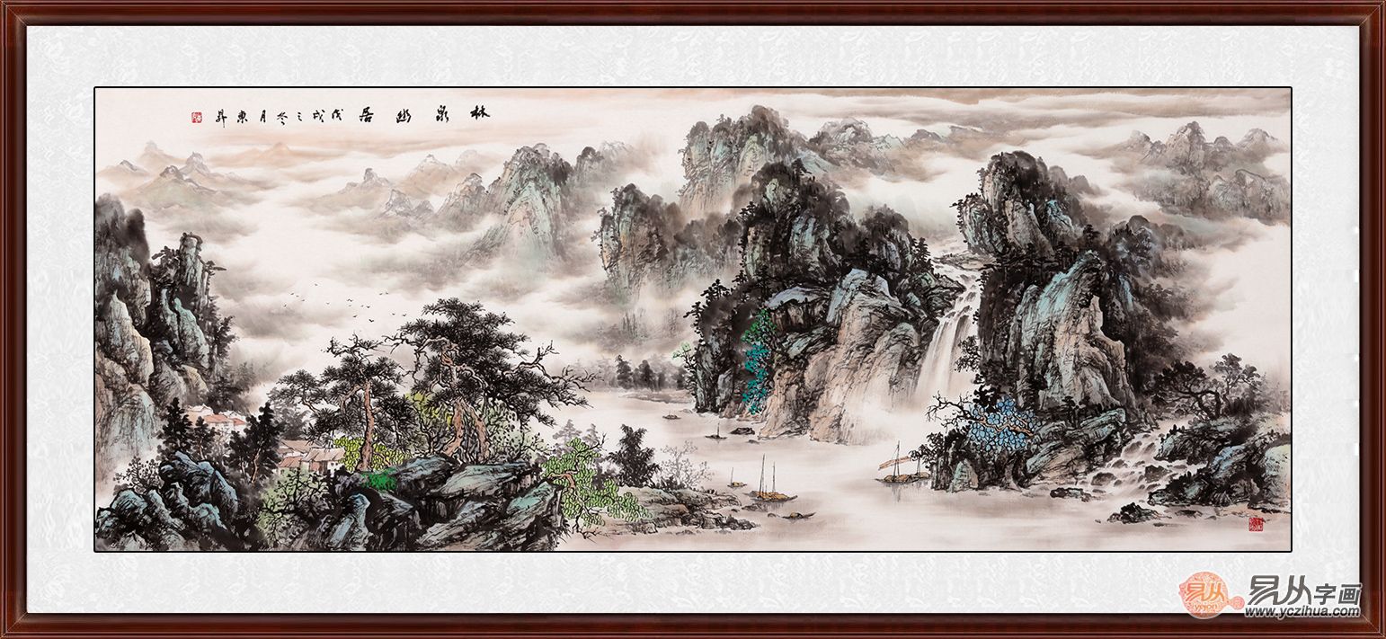 山水清音02抒情写意02画家赵洪霞山水作品欣赏