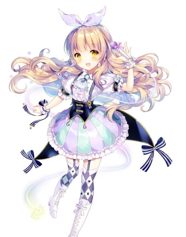 人物版画,清新可爱甜美的卡通少女,涂色上色很棒! 自号:二次元土木菌