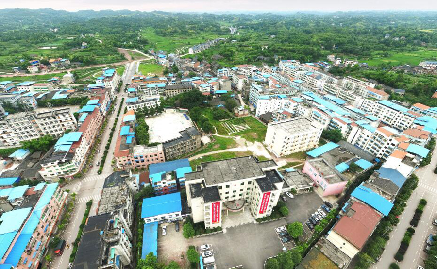 重庆合川区西北端一个镇,一脚踏四县,是市级中心镇|二郎镇|合川区