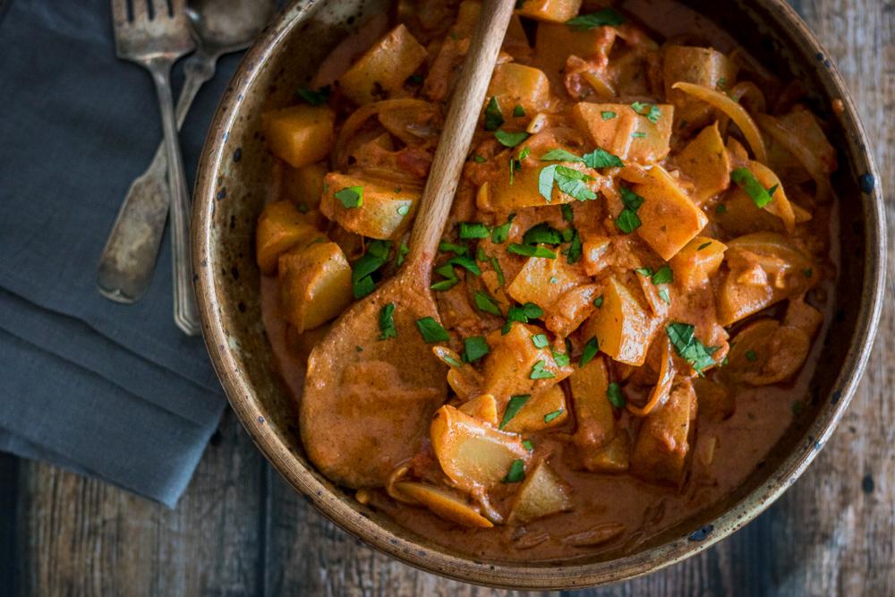 素食土豆辣椒酱,配面包超美味!