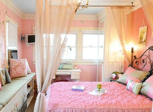 女童卧室装修效果图 8平米打造温馨浪漫小窝