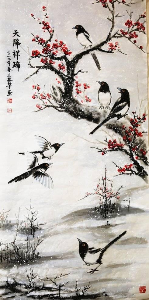 "关东喜鹊王"齐白石三代传人王振华国画赏析