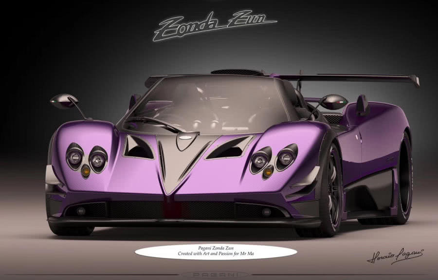 zun的第三辆帕加尼,全球仅一辆,右舵版上牌可以少花1千万!