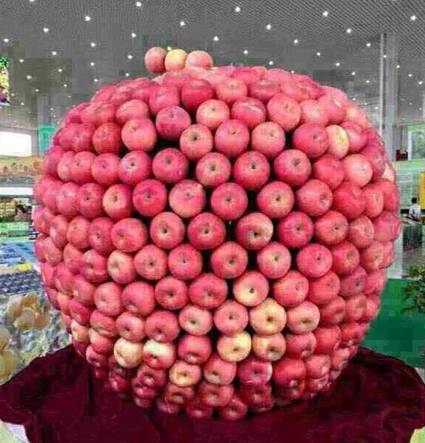 搞笑图片:用小苹果堆成的大苹果,还挺有创意的呢|苹果|小苹果|媳妇儿