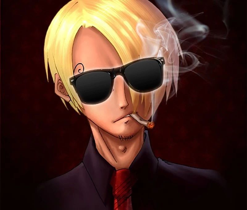 海贼王当草帽一伙戴上墨镜后娜美很调皮索隆相当帅气