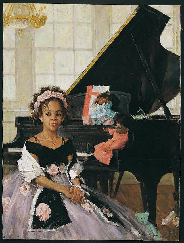 广州画院副院长,旅美画家周树桥油画人物写生欣赏