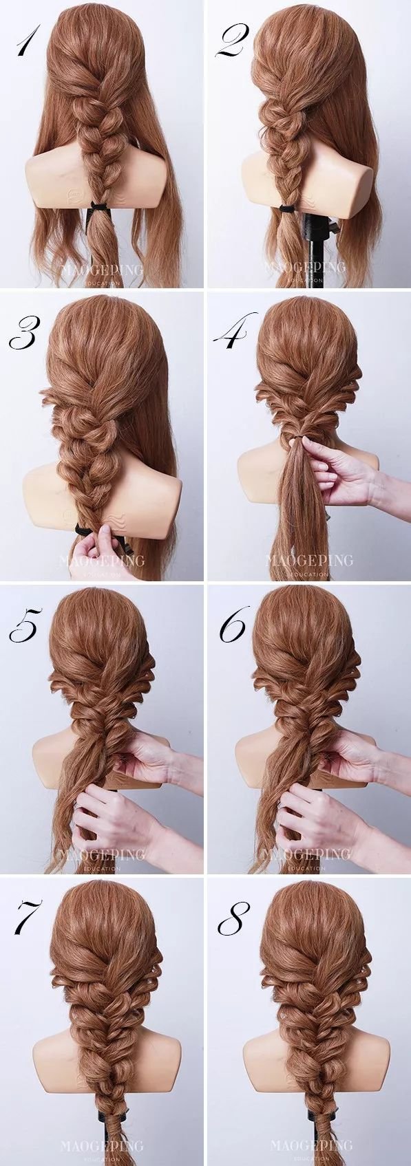 十八款新娘盘发编发图解教程!