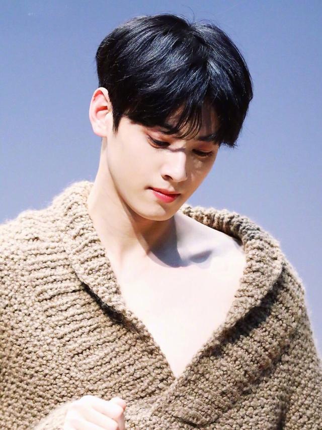 韩国男神车银优,穿深v毛衣秀锁骨,真的是被"美"到!