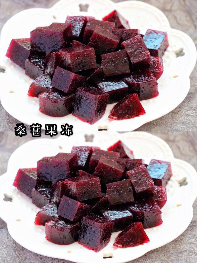 桑葚果冻,乌发美容,健脾养胃!特别简单的一道甜品