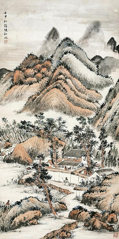 诸健秋二十三幅山水作品欣赏