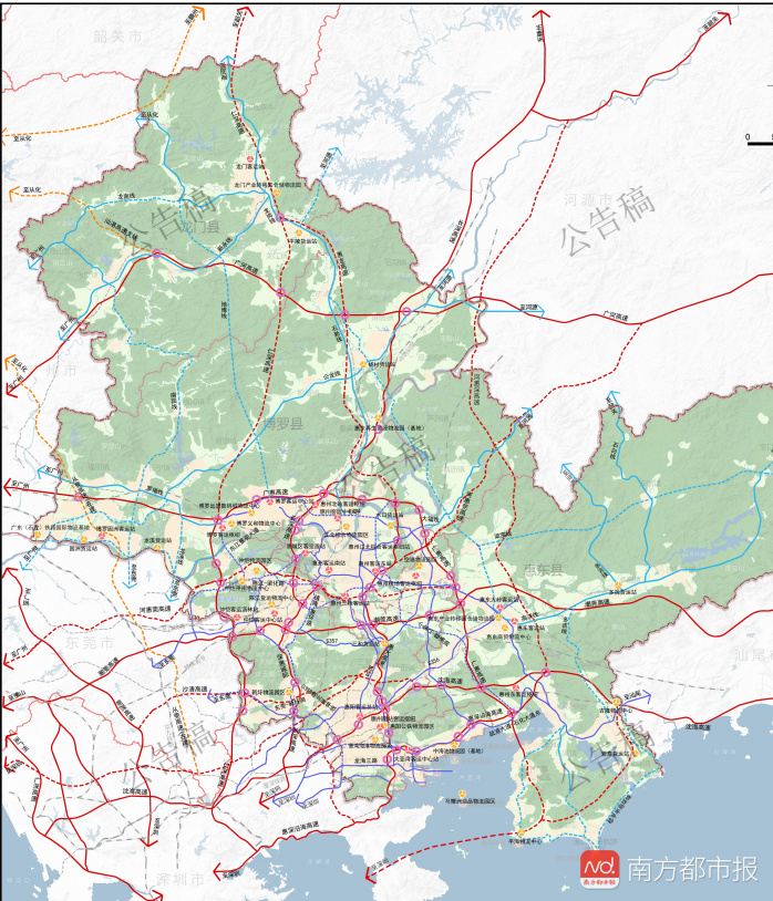 重磅到2035惠州要建4條城際軌道交通10條市內軌道交通