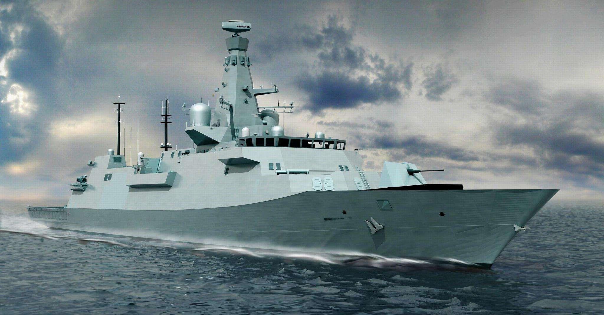 这款战舰排水量直逼052d,火力却惨不忍睹,军迷:大号游艇|护卫舰|英国