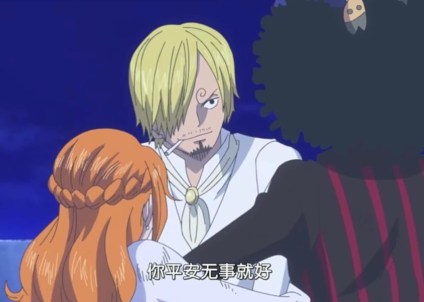 海贼王,看到娜美和山治重聚的那一刻,布琳的表情让人心疼