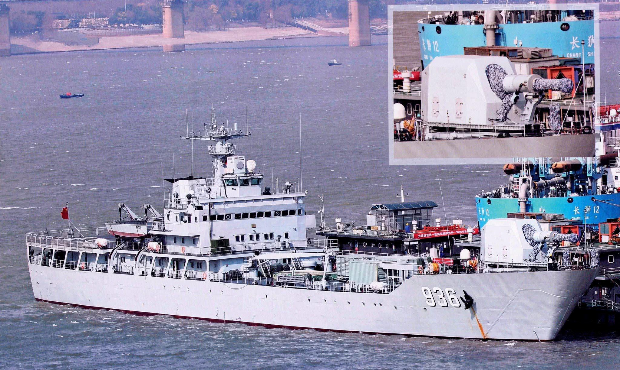 尽管早有"海洋山"号坦克登陆舰搭载电磁炮原型机进行测试的相关照片