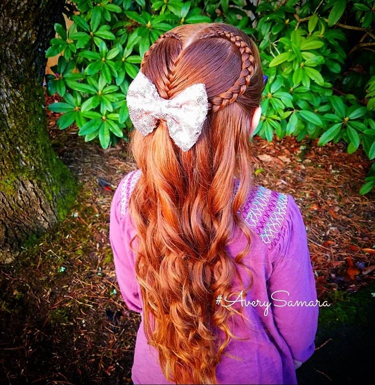 儿童编发发型简单最美喜欢编发来收图