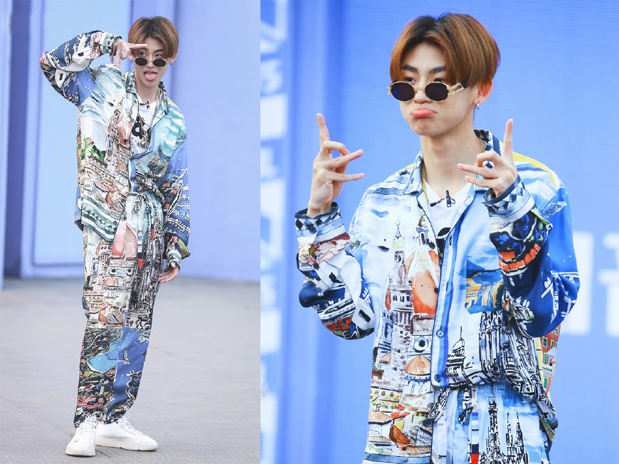 小鬼王琳凯穿完一身花又搞一头炸毛居然很帅气